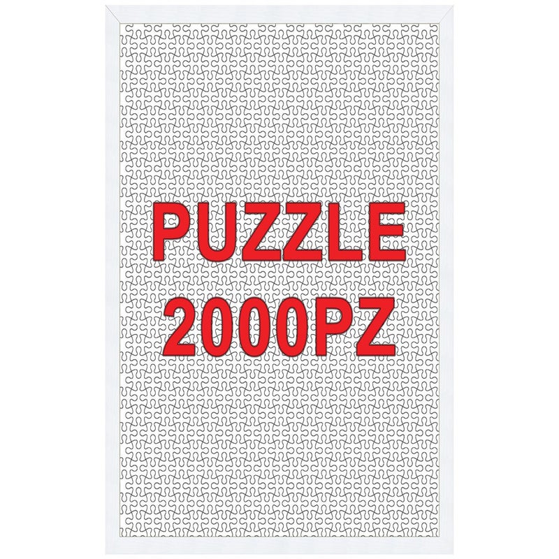 Cornice per puzzle 2000 pezzi bianco opaco per foto da 75,4x98,4 cm