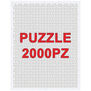 Mira Cornice per puzzle da 2000 pezzi in materiale sintetico 69,2x96,8 cm -  bianco - 1,5 mm vetro artificiale