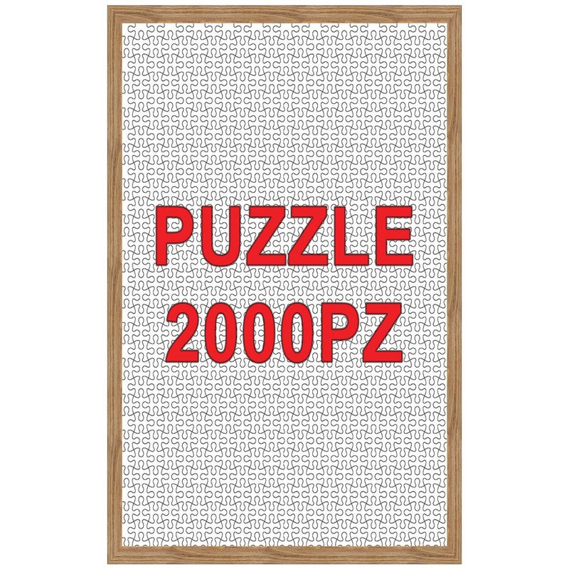 Cornice per puzzle 2000 pezzi rovere chiaro opaco per foto da 75,4x98,4 cm