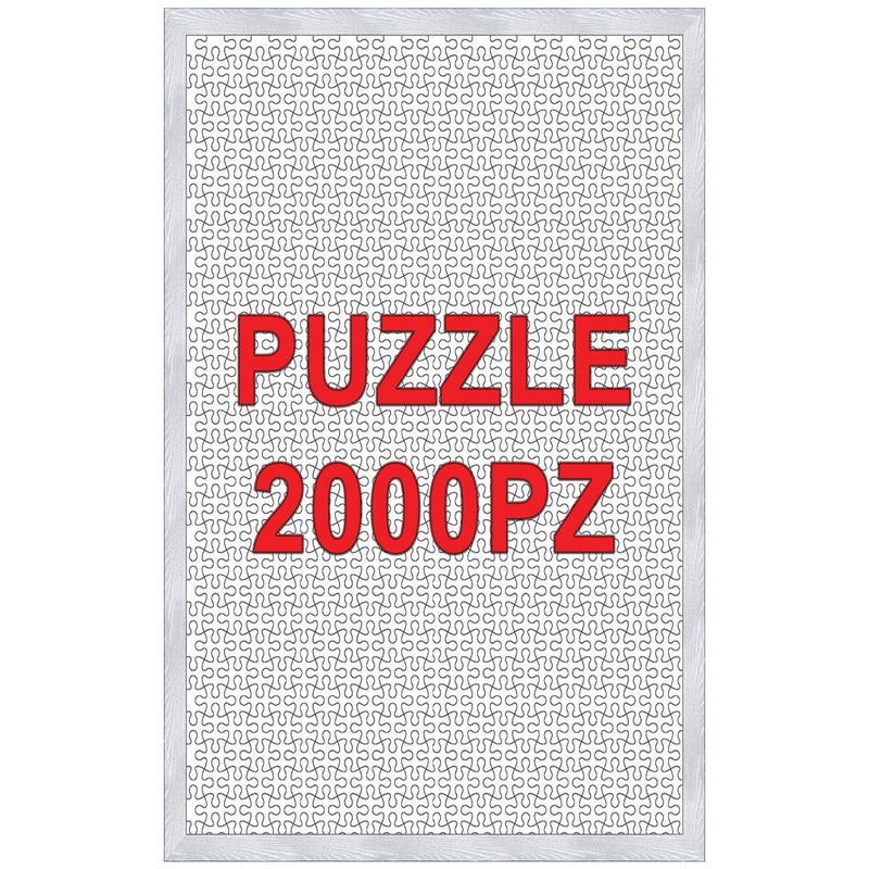 Cornice per puzzle 2000 pezzi argento opaco per foto da 75,4x98,4 cm