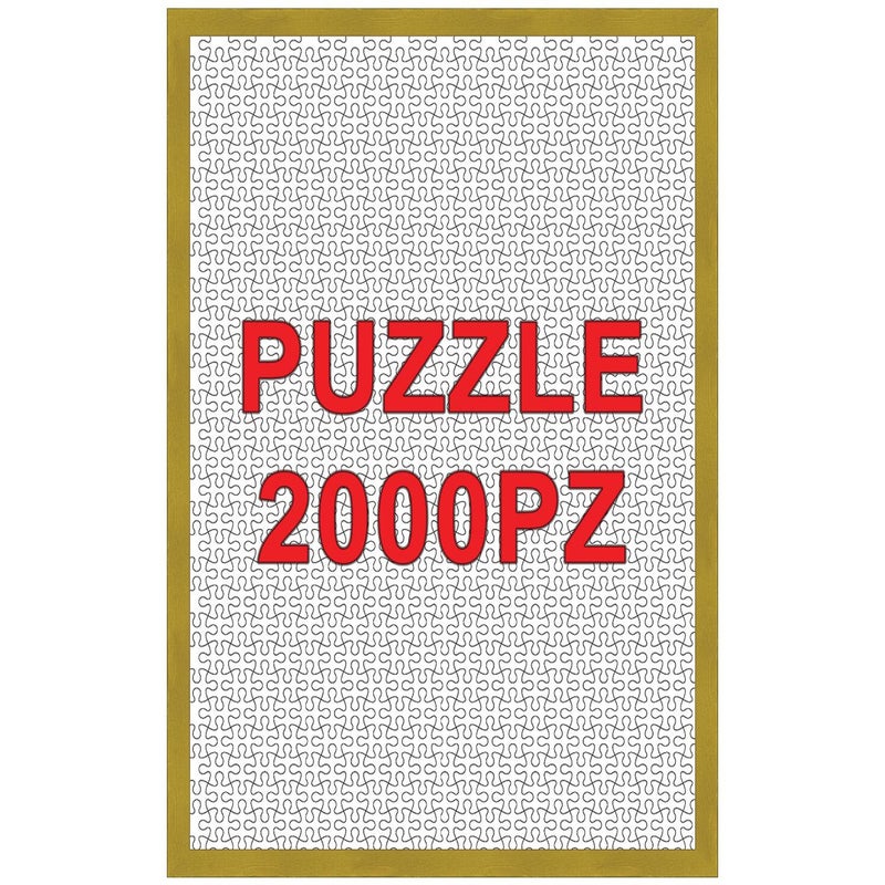 Cornice per puzzle 2000 pezzi oro opaco per foto da 75,4x98,4 cm