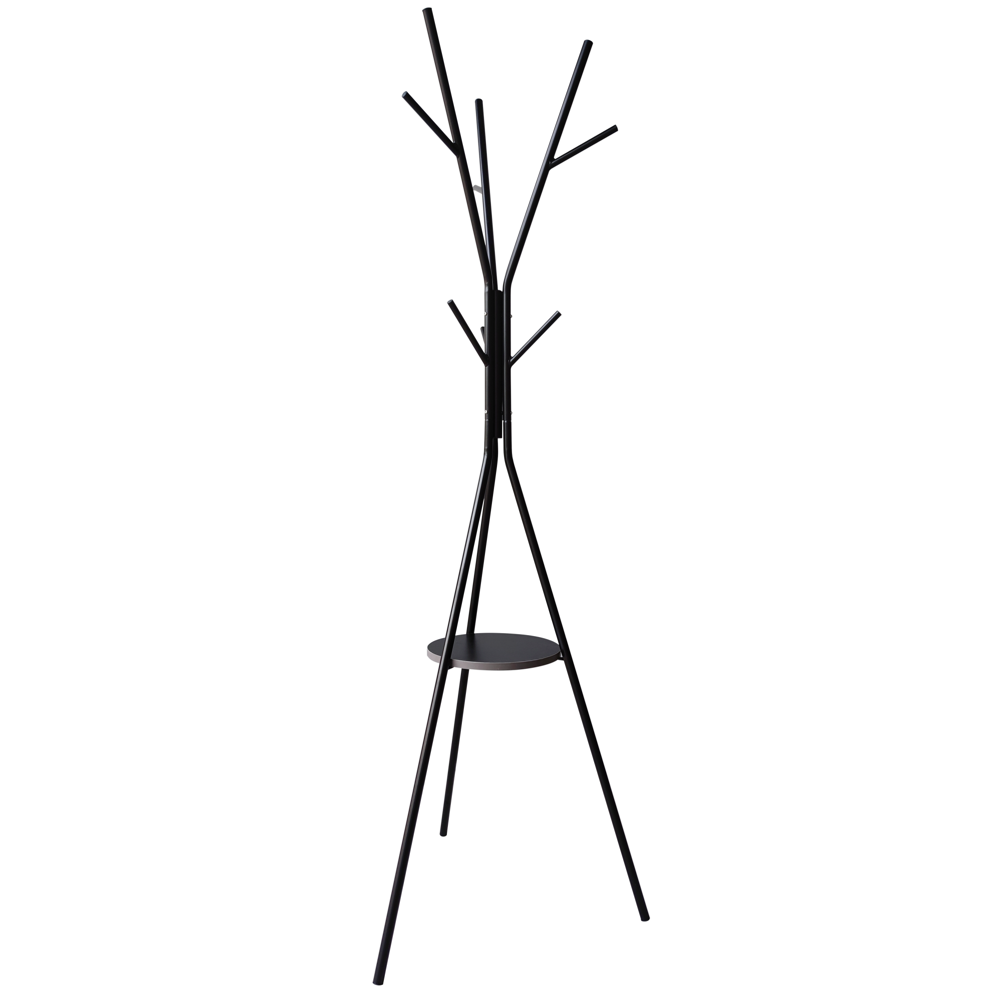 Generico Appendiabiti, Appendiabiti da Terra in Metallo 6 Ganci Appendiabiti in Piedi Cappello Porta Abiti Albero Stand Giacca Borsa Appendiabiti Organizzatore per Home Office Camera da Letto Corrido