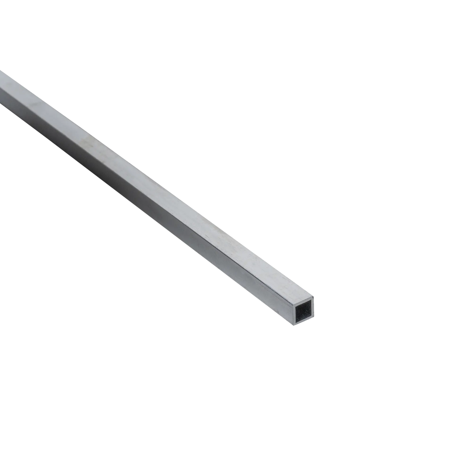 Profilo quadrato STANDERS in alluminio grezzo argento opaco L1m ...