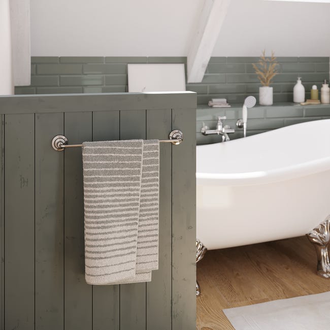 Set Porta Asciugamani Bagno AIKER 10 Pezzi - Acciaio Inox SUS304, Adesivo Senza Fori - Ganci, Portarotolo - Foto 10