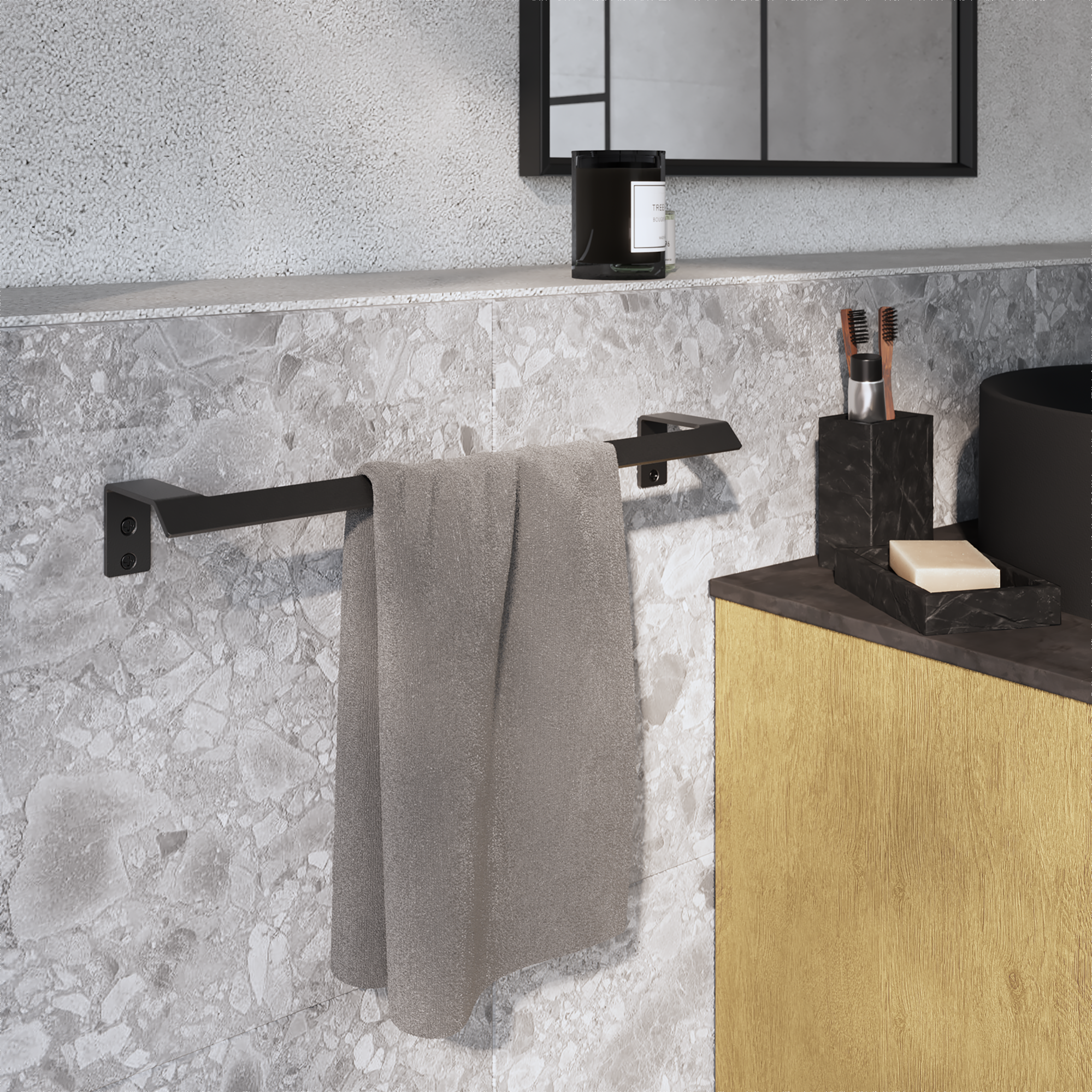 Portasciugamani Da Parete A Forma Di U: Lunghezza 23 Cm, Design Minimal E Funzionale Per Bagno O Cucina, Colore Neutro