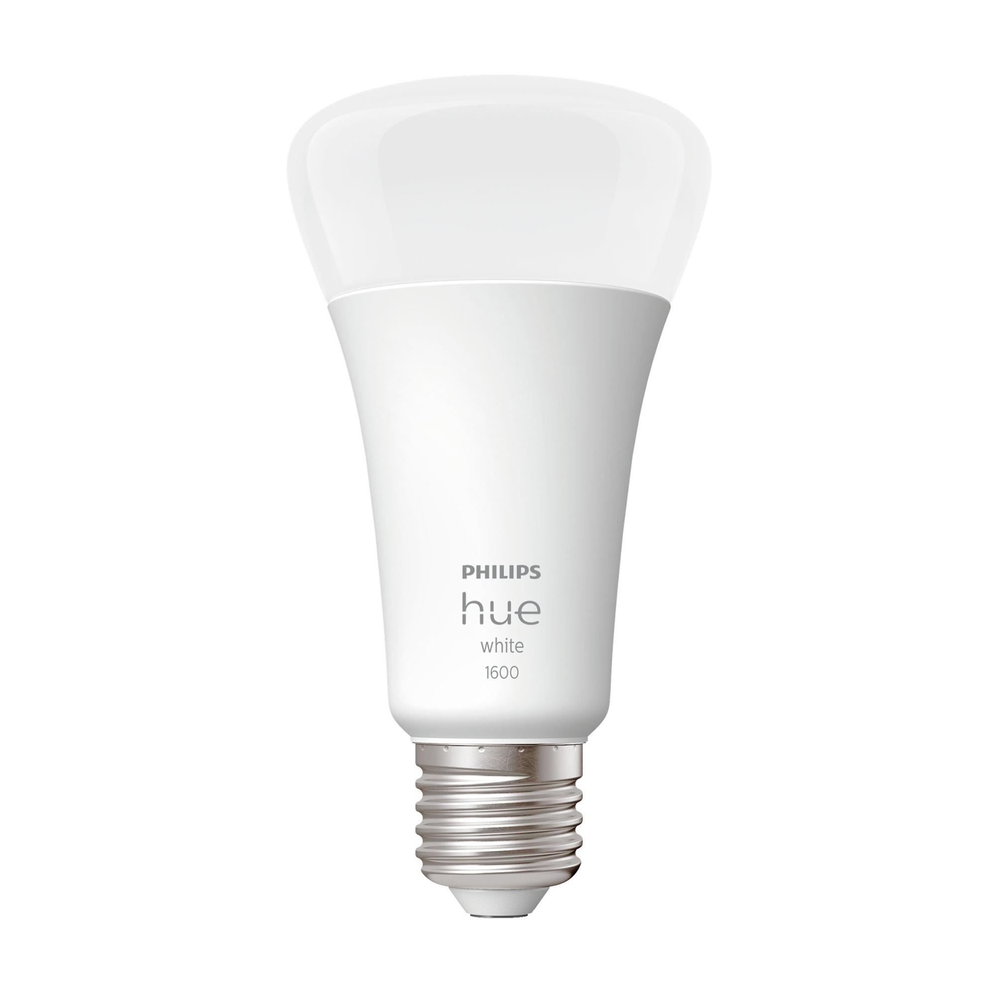 Lampadina smart Hue White, LED, goccia, trasparente, luce calda,  15.5W=1521LM (equiv 15.5 W), 200° dimmerabile, PHILIPS HUE