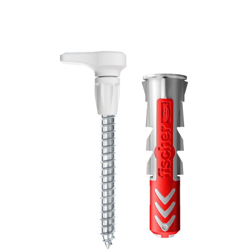 Fischer EasyHook Angle 6, Set Da 6 Ganci Ad Angolo E 6 Tasselli