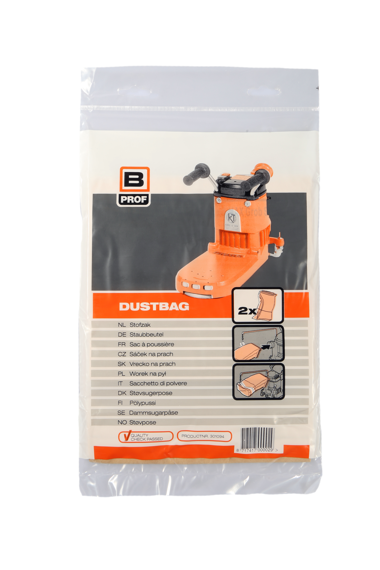 Sacchetti Per Aspirazione Centrale EnviroCare Anti-Allergeni 8 Galloni - Compatibili Modern Day 720H-5