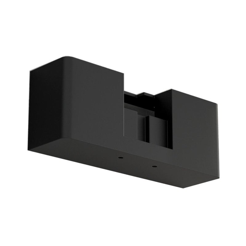 Base personalizzabile senza sorgente luminosa Box per fissaggio lampade a parete Modulo LED 1xMAX100 WW in plastica nero