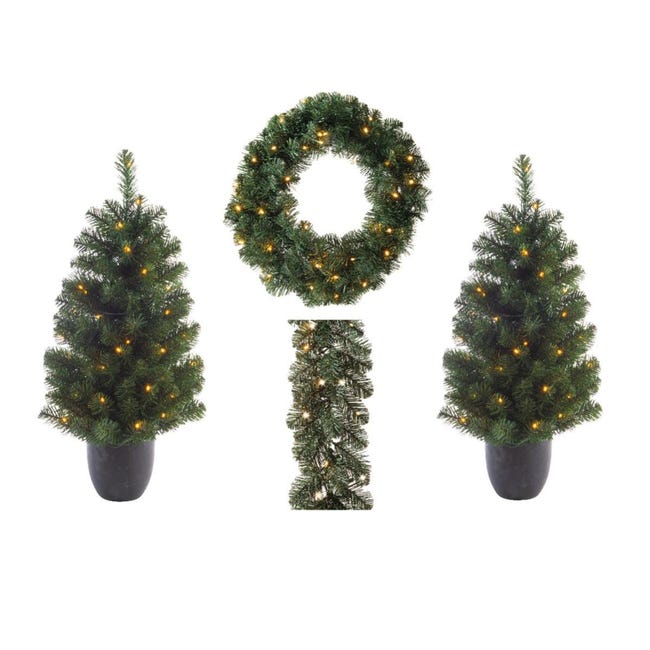 Albero di natale in vaso in plastica verde | Leroy Merlin Albero di natale in vaso in plastica verde | Leroy Merlin