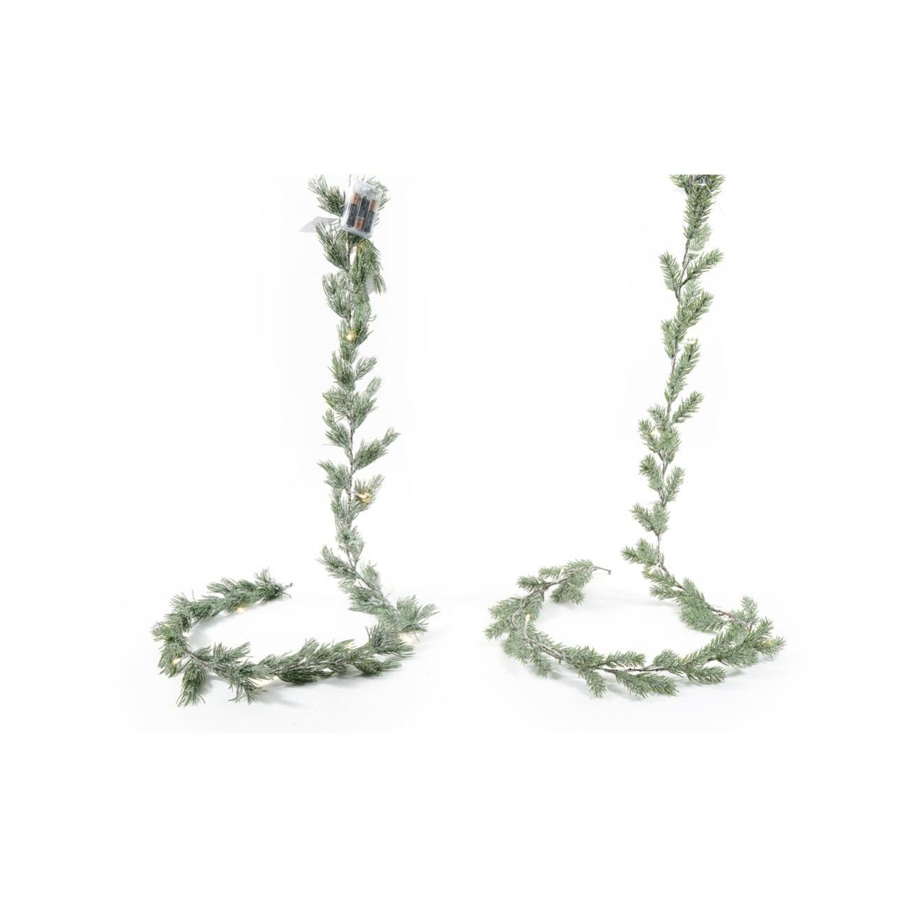 Ghirlanda Natale 15 Metri Verde - Decorazione Morbida Per Interni Ed Esterni, 3 Pezzi - Foto 7