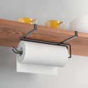 MINISMUS Porta Rotolo da Cucina – Portarotolo in Acciaio Inox con Barra di Stabilizzazione, Senza Forature – Portarotoli Moderno per Rotoli Standard (Nero MINISMUS Porta Rotolo da Cucina – Portarotolo in Acciaio Inox con Barra di Stabilizzazione, Senza Forature – Portarotoli Moderno per Rotoli Standard (Nero