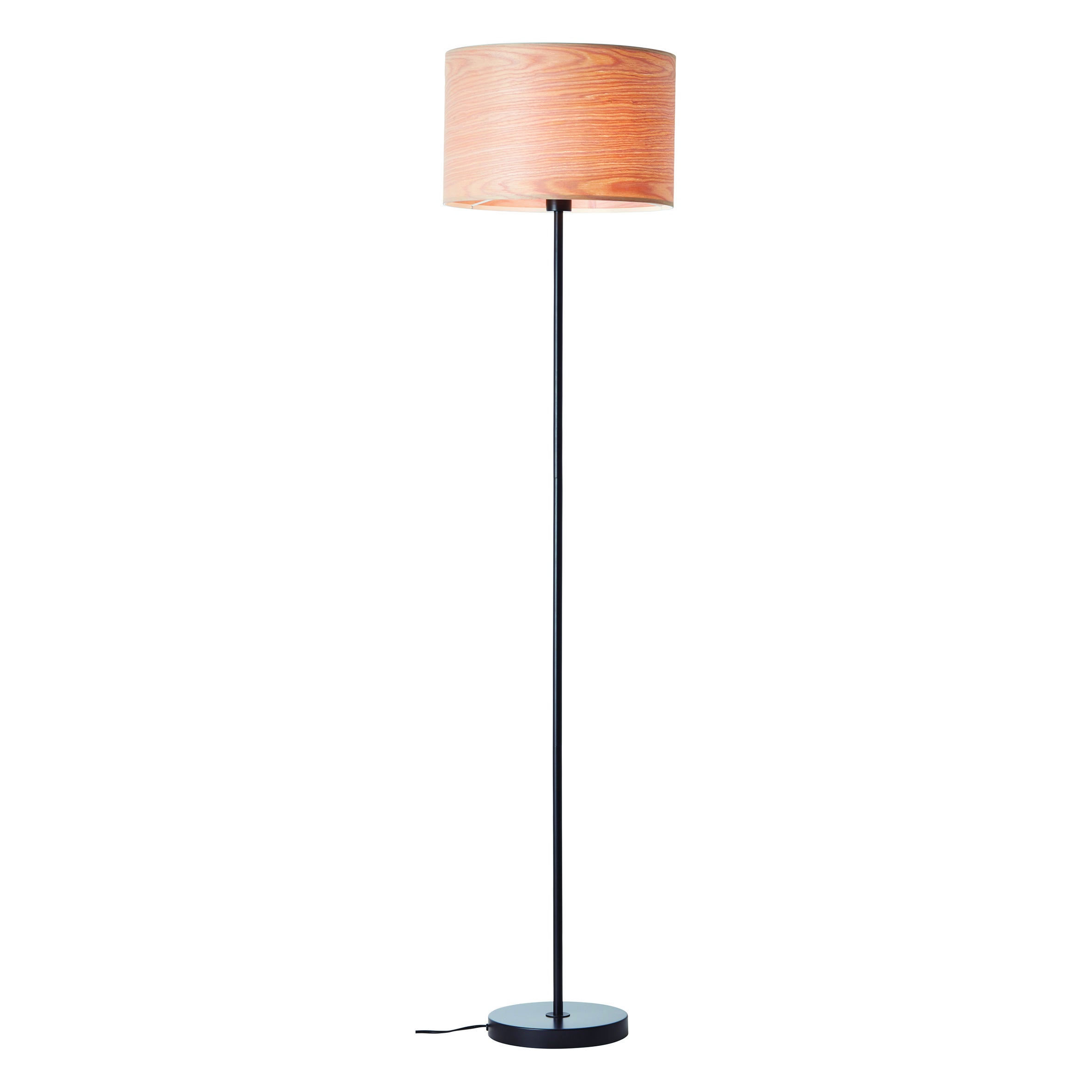 Brilliant Manama Lampada con pinza Legno scuro, Nero 78101/76