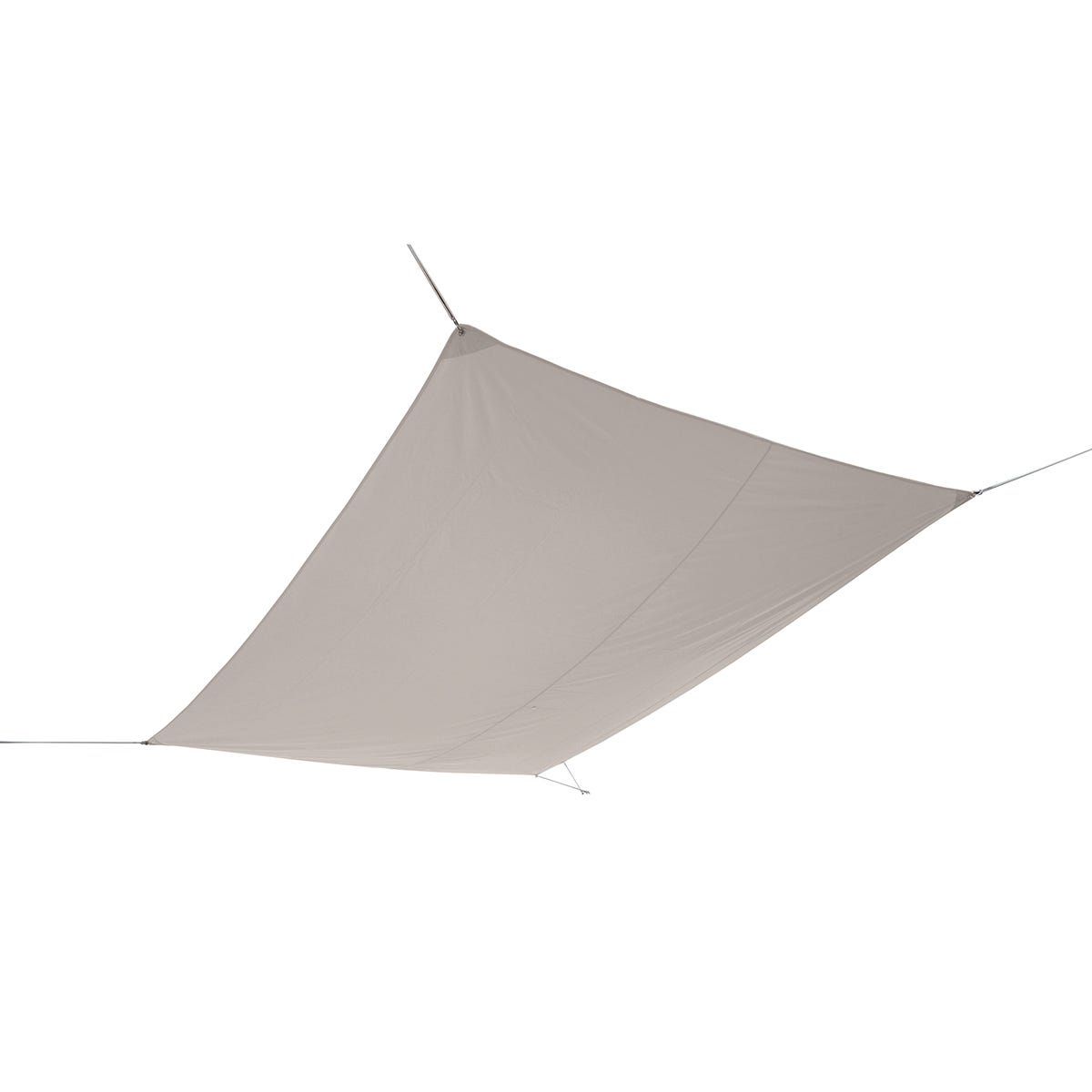 Vela ombreggiante - 550x550cm - Grigio argento - Quadrato - Tuindeco