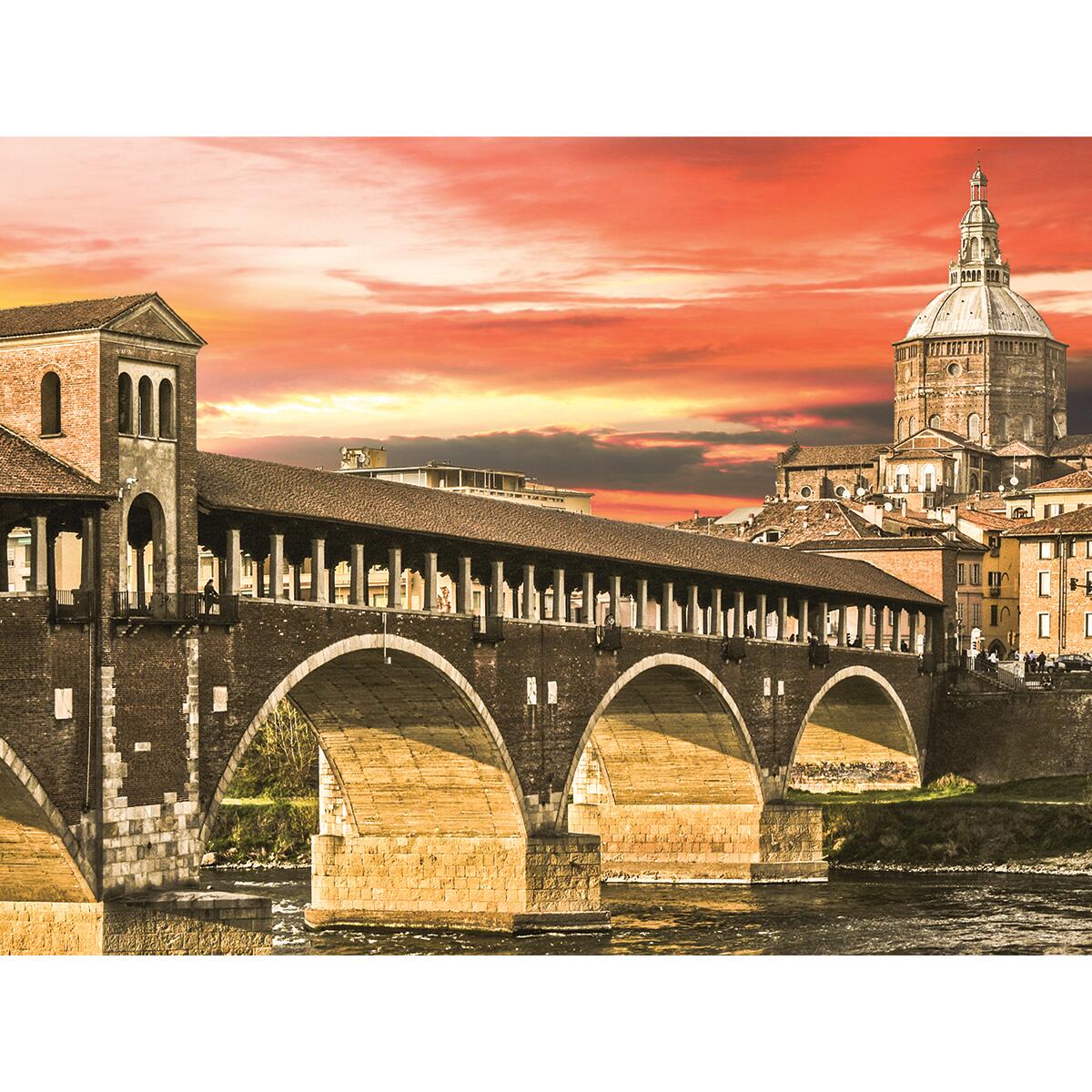 Quadro su tela Pavia Ponte Ticino 70x50 cm