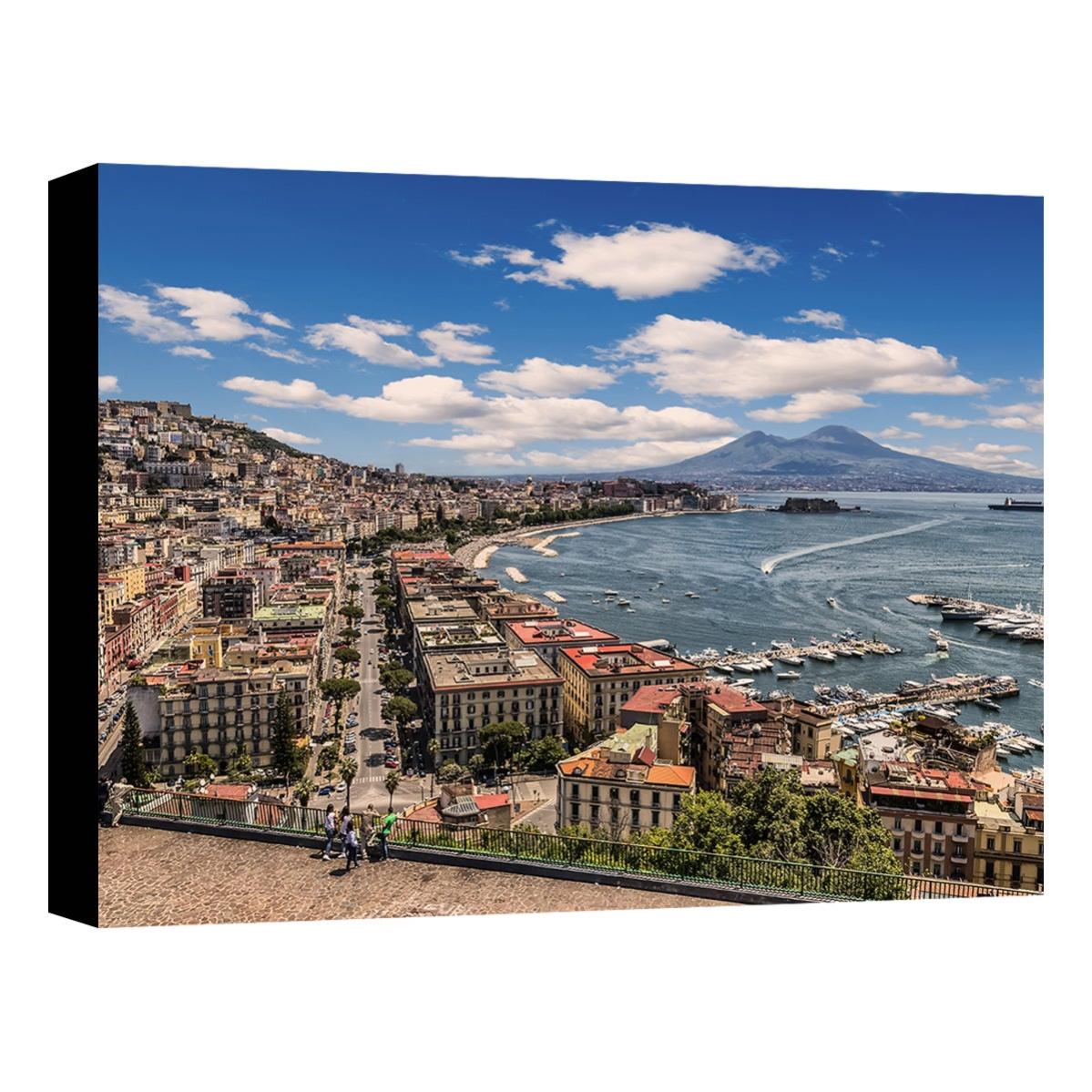 Quadro su tela Panorama Napoli 70x50 cm