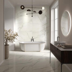 gres porcellanato effetto marmo divina silver 60x120 - Bagni e Pavimenti