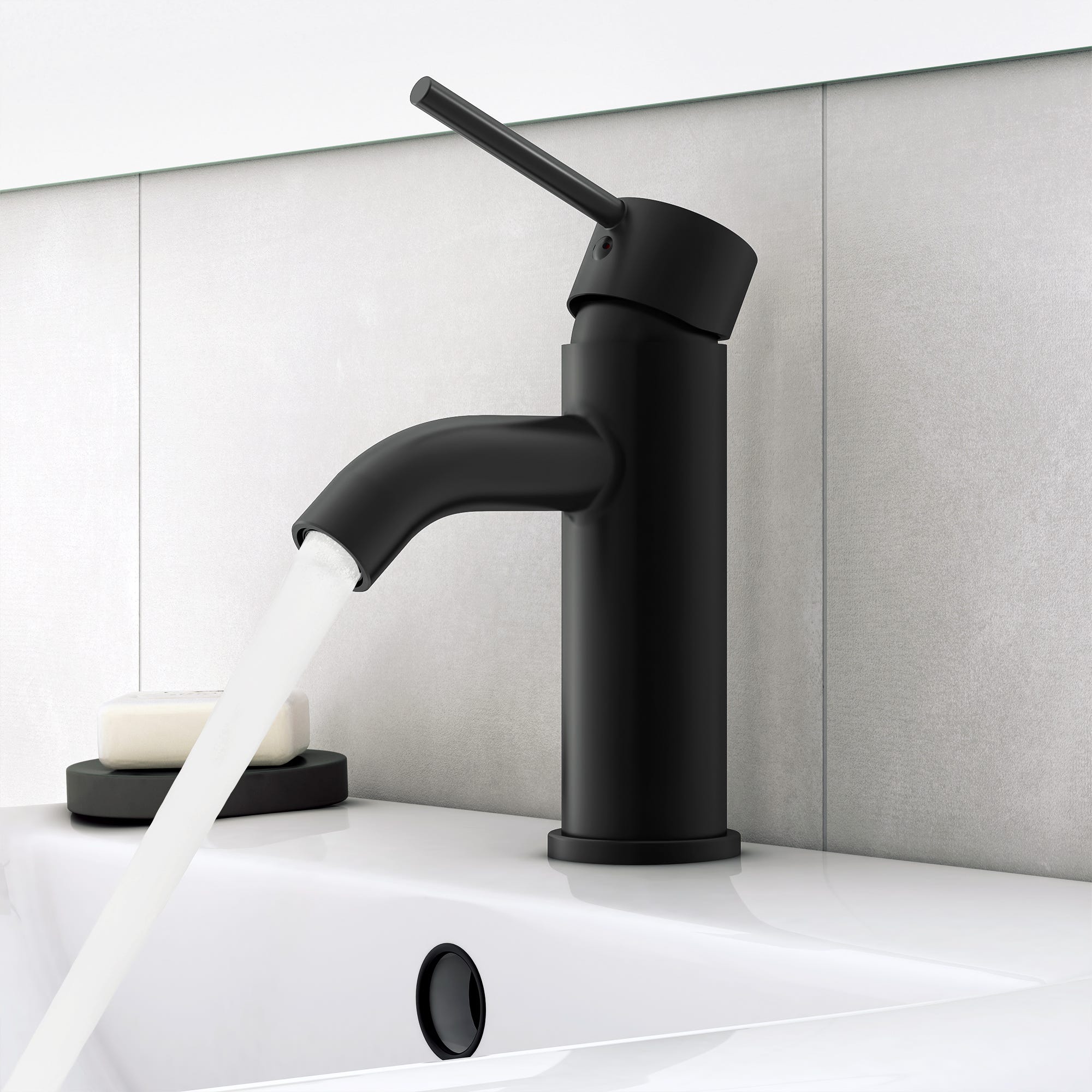 Miscelatore lavabo scarico clic-clac - interasse bocca cm 15 - garanzia 5  anni - rubinetti bagno