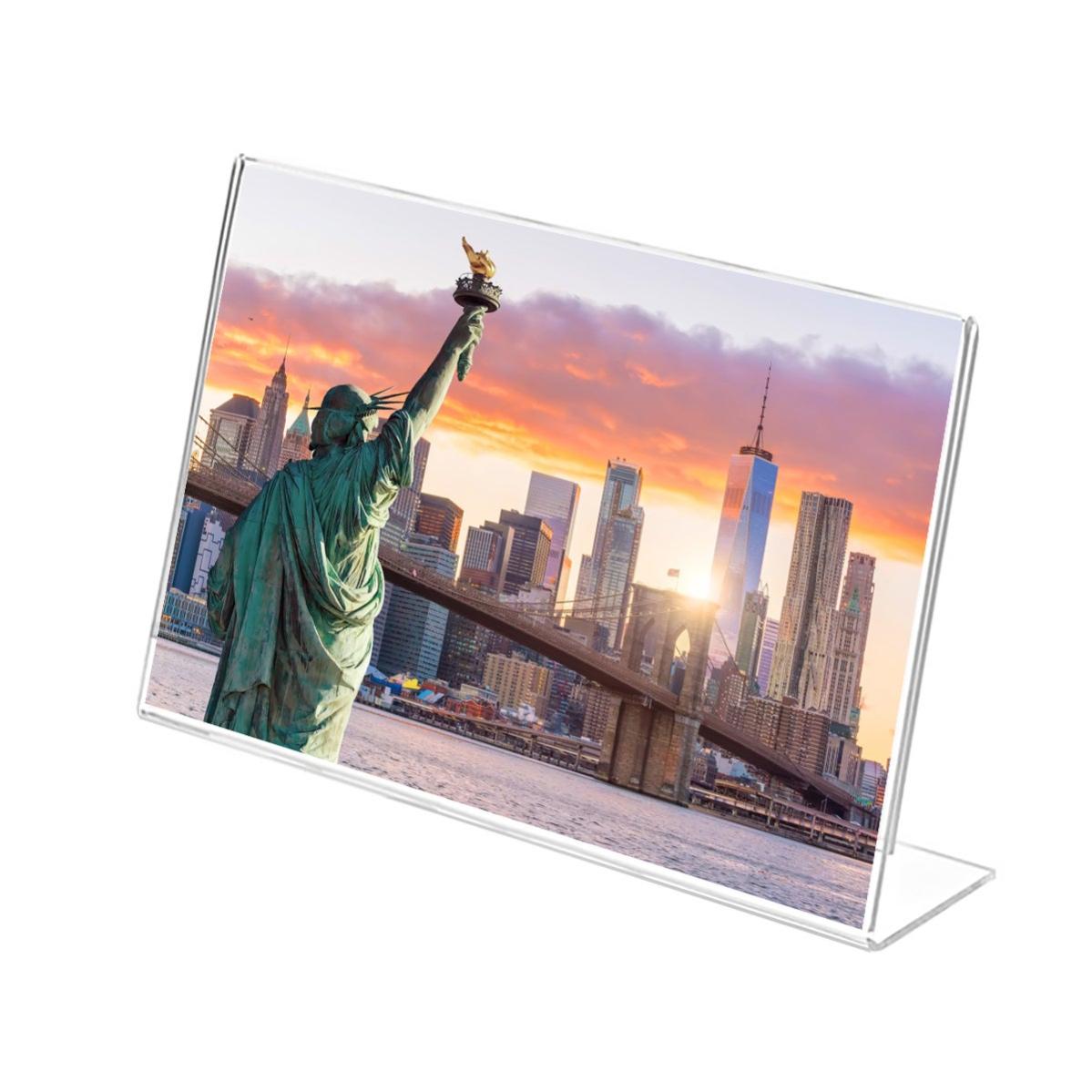 Cornice A4 21x29.7cm In Plexiglass - Per Puzzle, Foto, Poster E Documenti, Con Clip