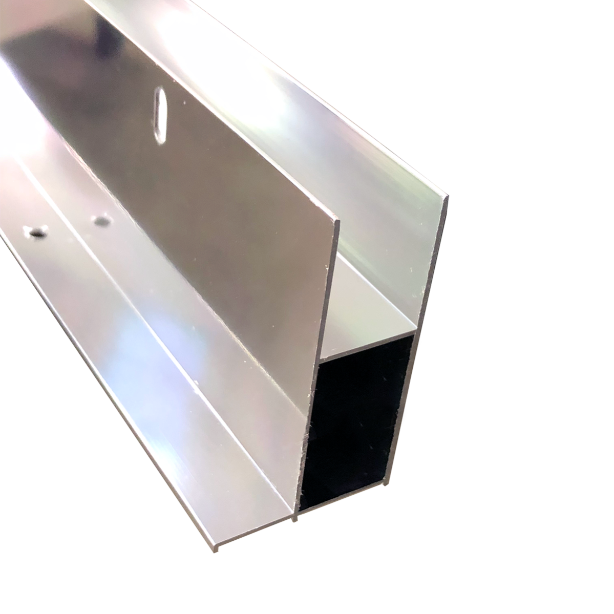 Profilo Paragradino Angolare A F In Alluminio | Lunghezza 100 Cm, Argento | Per Scale In Legno, Laminato, Pietra | Montaggio A Viti Incluso