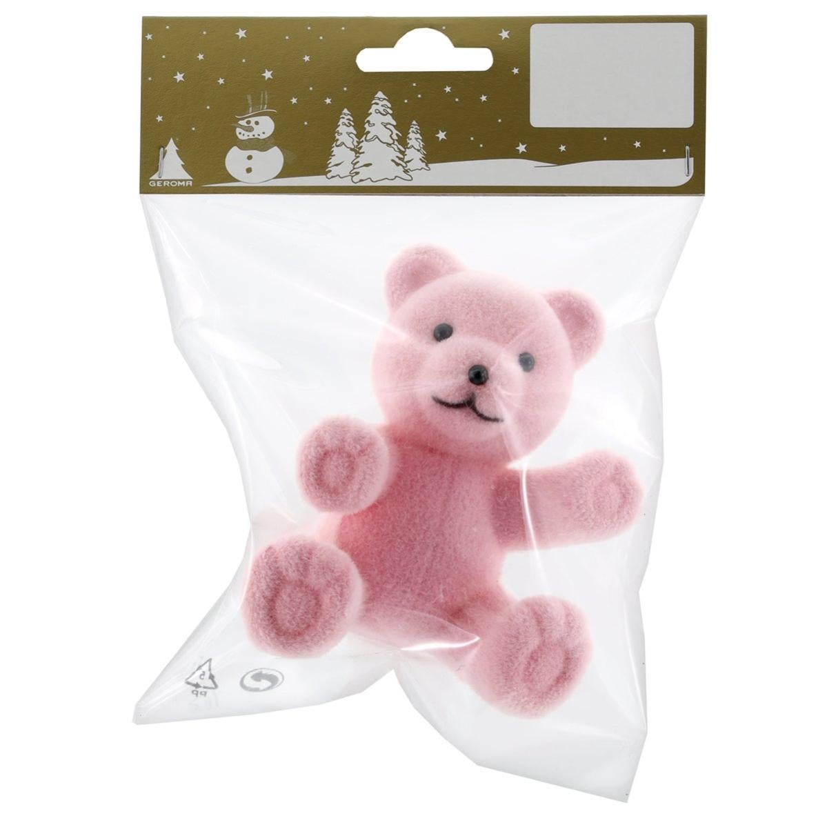 Orso rosa in 100% plastica L 18 x P 12.5 x H 6 cm | Leroy Merlin