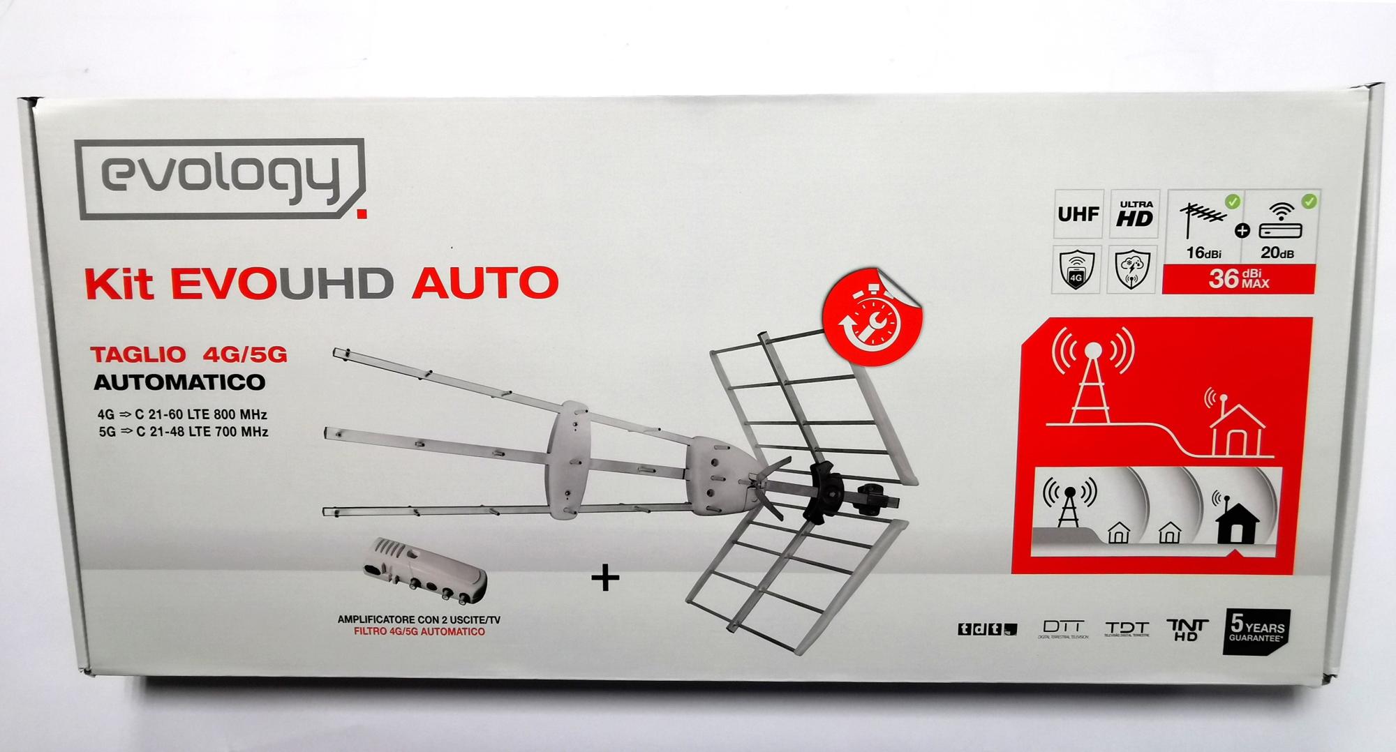 Antenna tv terrestre e satellitare EVOLOGY Evo 31 elementi - 5