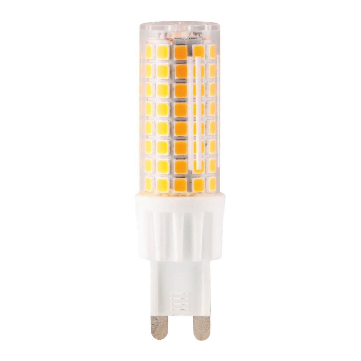 Lampadina G9 Plastic, LED, capsula, smerigliato, luce calda, 7W=800LM  (equiv 7 W), 360° , ON