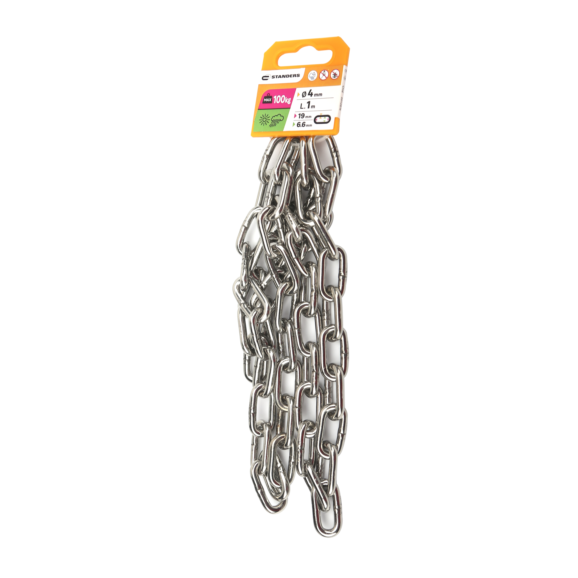 Catena in acciaio - Grado 80 - Maglie corte - Portata da 1120 a 11200 kg