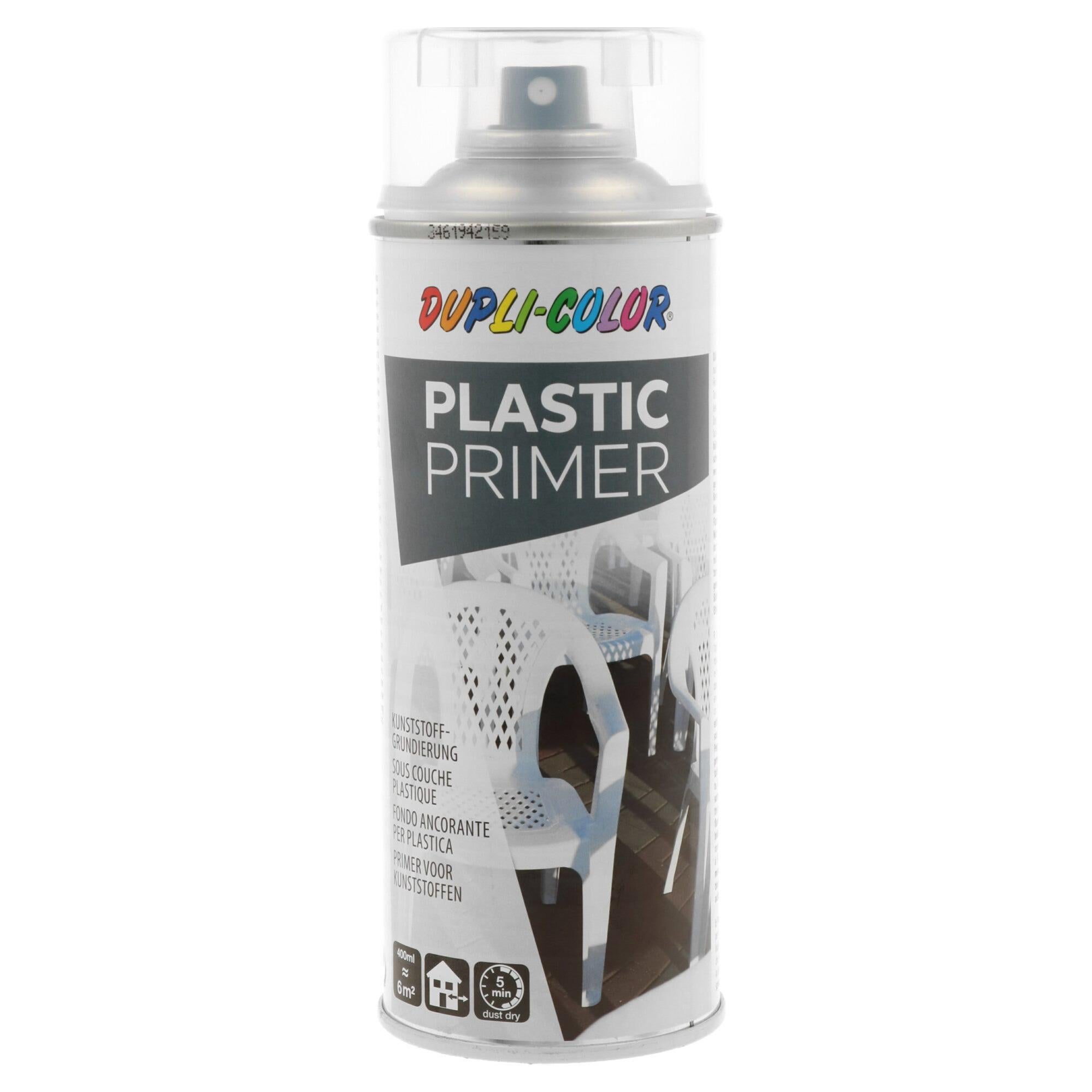 Fondo spray per plastica base solvente DUPLI COLOR Plastic Primer  trasparente 0.4 L