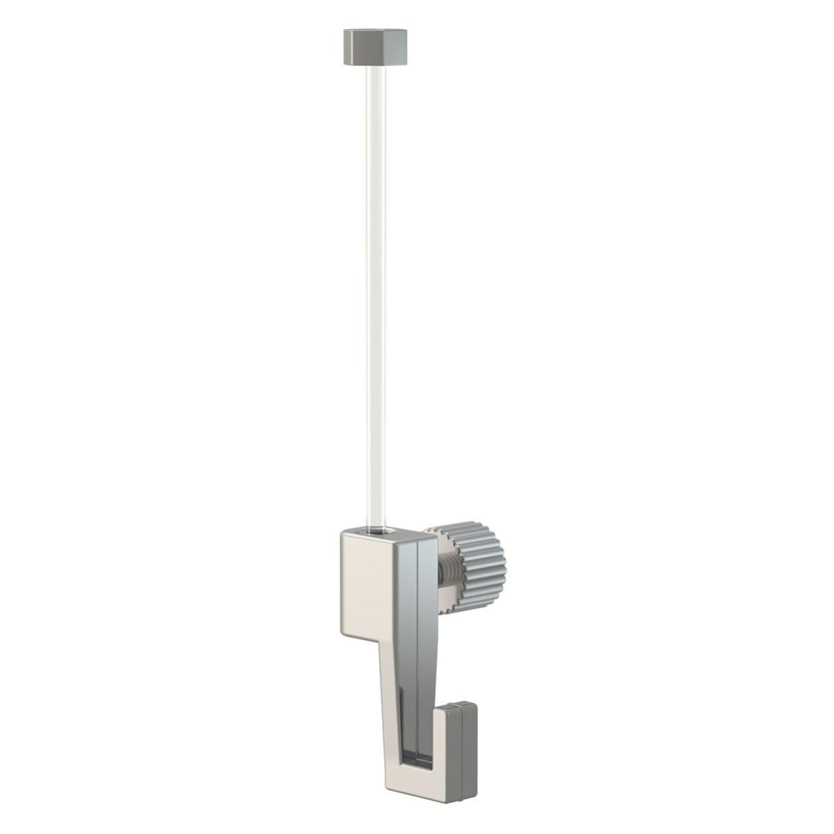 STANLEY Kit Organizzazione Parete 20 Pezzi - 2 Binari 120cm, 16 Ganci, 4 Tappi Per Garage E Officina, Grigio - Foto 7