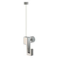 STANLEY Kit Organizzazione Parete 20 Pezzi - 2 Binari 120cm, 16 Ganci, 4 Tappi Per Garage E Officina, Grigio - Foto 7