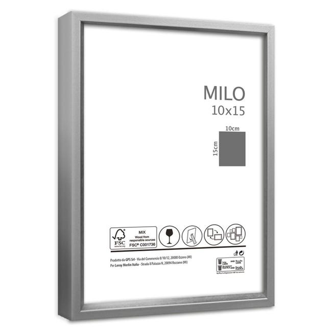 Clayre & Eef Cornice per foto 10x15 cm Color argento Plastica Clayre & Eef Cornice per foto 10x15 cm Color argento Plastica