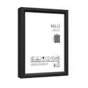 Cornice Portafoto In Legno Nero Zep V32465, 17x10 Cm E 10x15 Cm, Per Tavolo O Parete