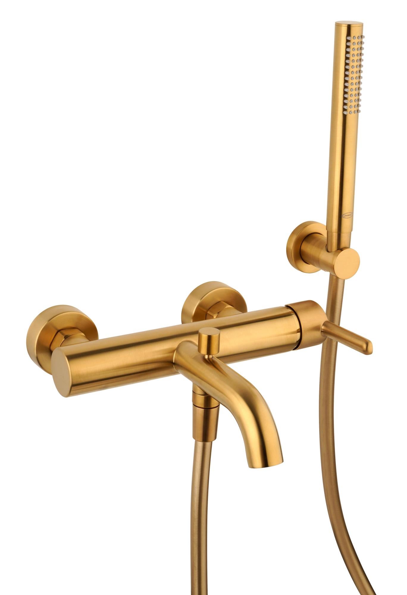 Scarico Per Vasca Da Bagno Bronzo Dorato Spazzolato – Con Raccogli Capelli, Filetto 1 3/8" NPSM, Piatto Frontale A 2 Fori - 4