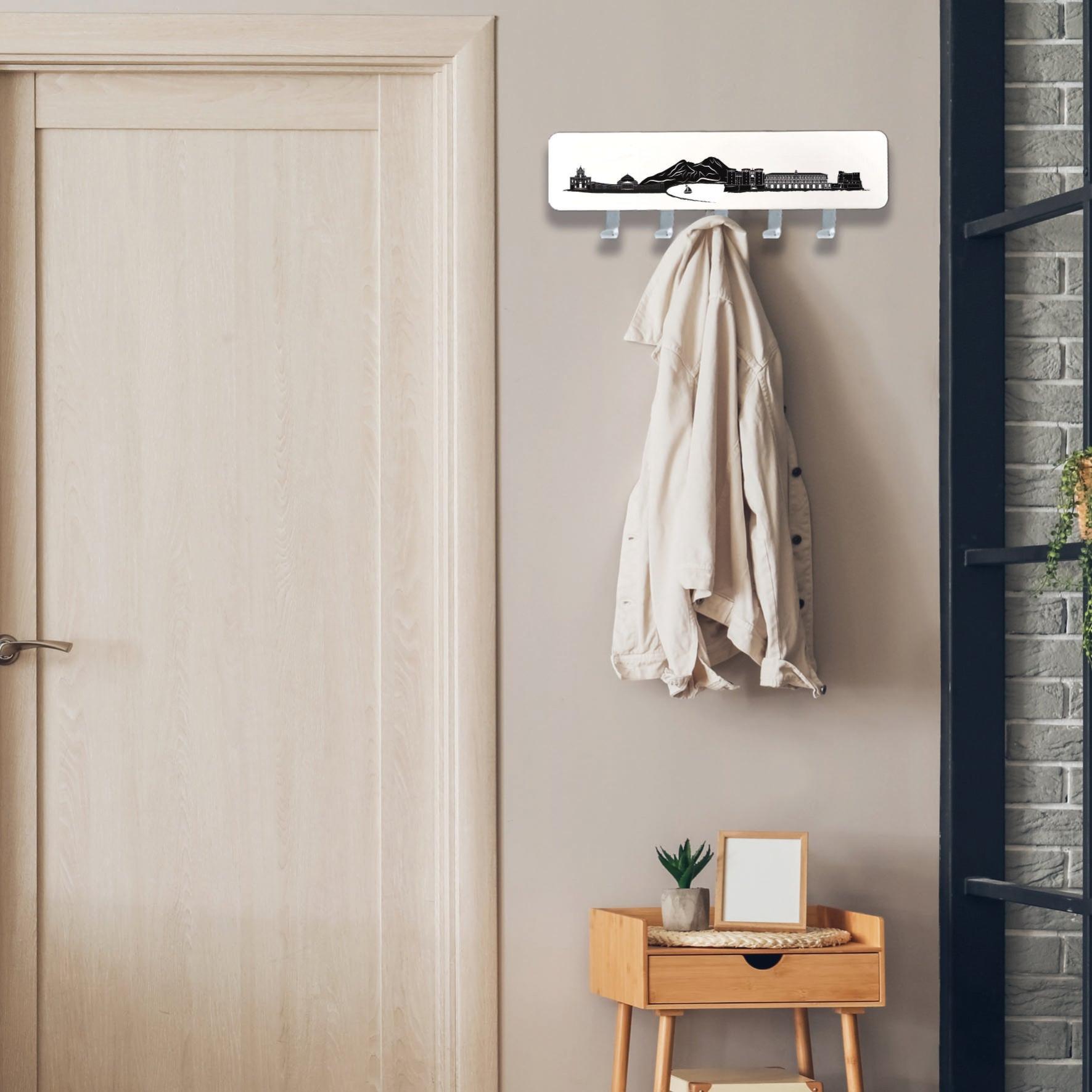 Franklin Brass Pilltop B46716K-PMN-R - Perchero de pared de 27 pies con 5 ganchos, colgador para colgar ropa, toallas, bolsos, bolsos, cocina, entrada, armario