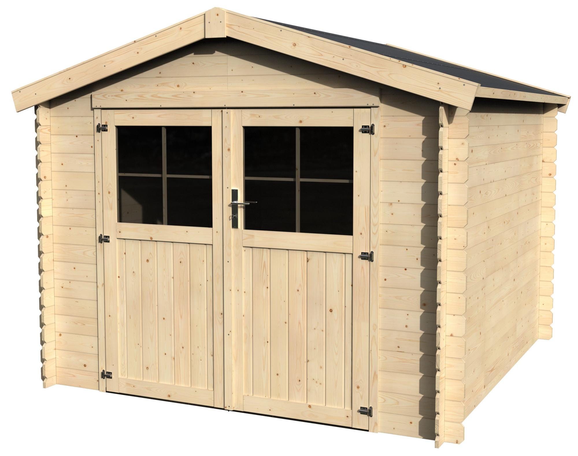 Box Legno Albecove Decor Et Jardin - 4 Pareti, 182x91x183 Cm, 12 Mm - Foto 3