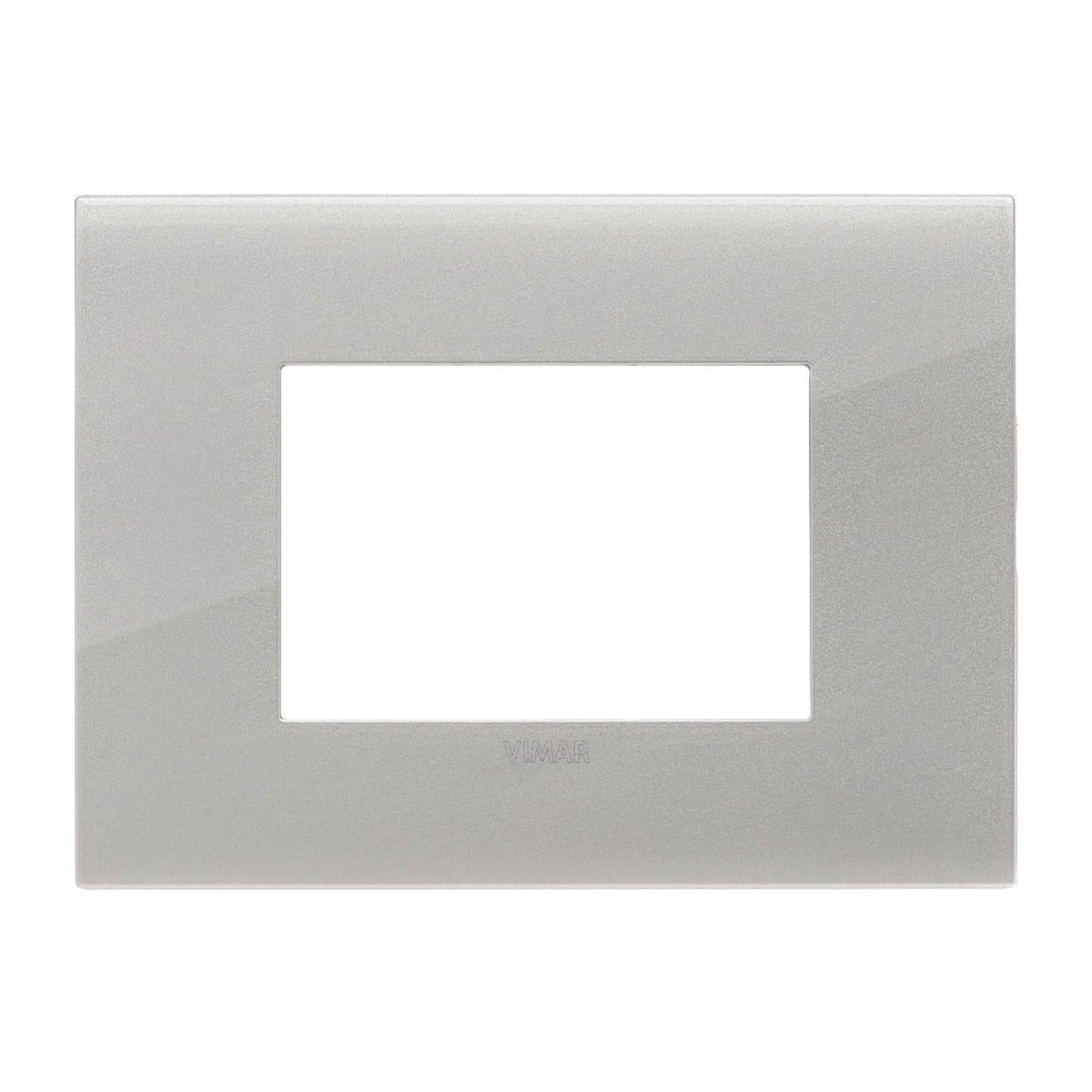 Placca Compatibile Vimar Arke - Copriinterruttori In Plastica Bianca Per 3 Posti/Moduli - Facile Installazione - Foto 11