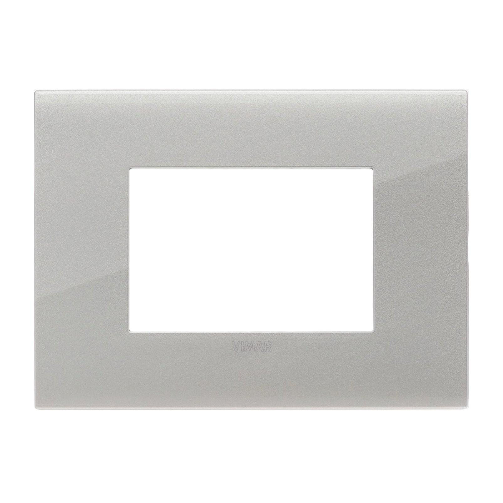 Placca Compatibile Vimar Arke - Copriinterruttori In Plastica Bianca Per 3 Posti/Moduli - Facile Installazione - Foto 11