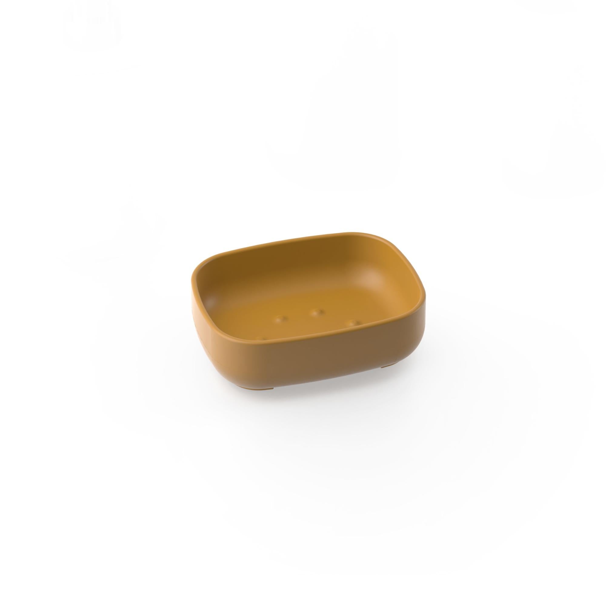 Portasapone Ovale In Resina E Sabbia - Bianco Marmorizzato, 13.5x9.7 Cm - Per Bagno, Cucina, Accessori