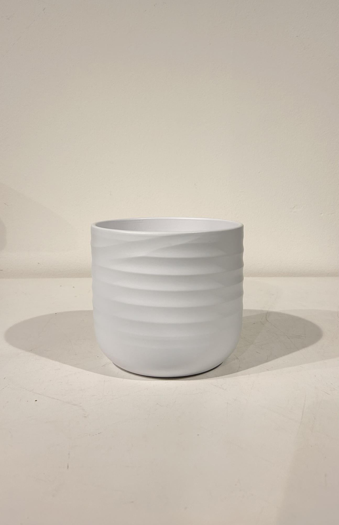 EDA Coprivaso Opale Per Orchidee – Design Facce Luminose, Bianco Avorio, Ø12,5cm, Fabbricato In Francia - 4