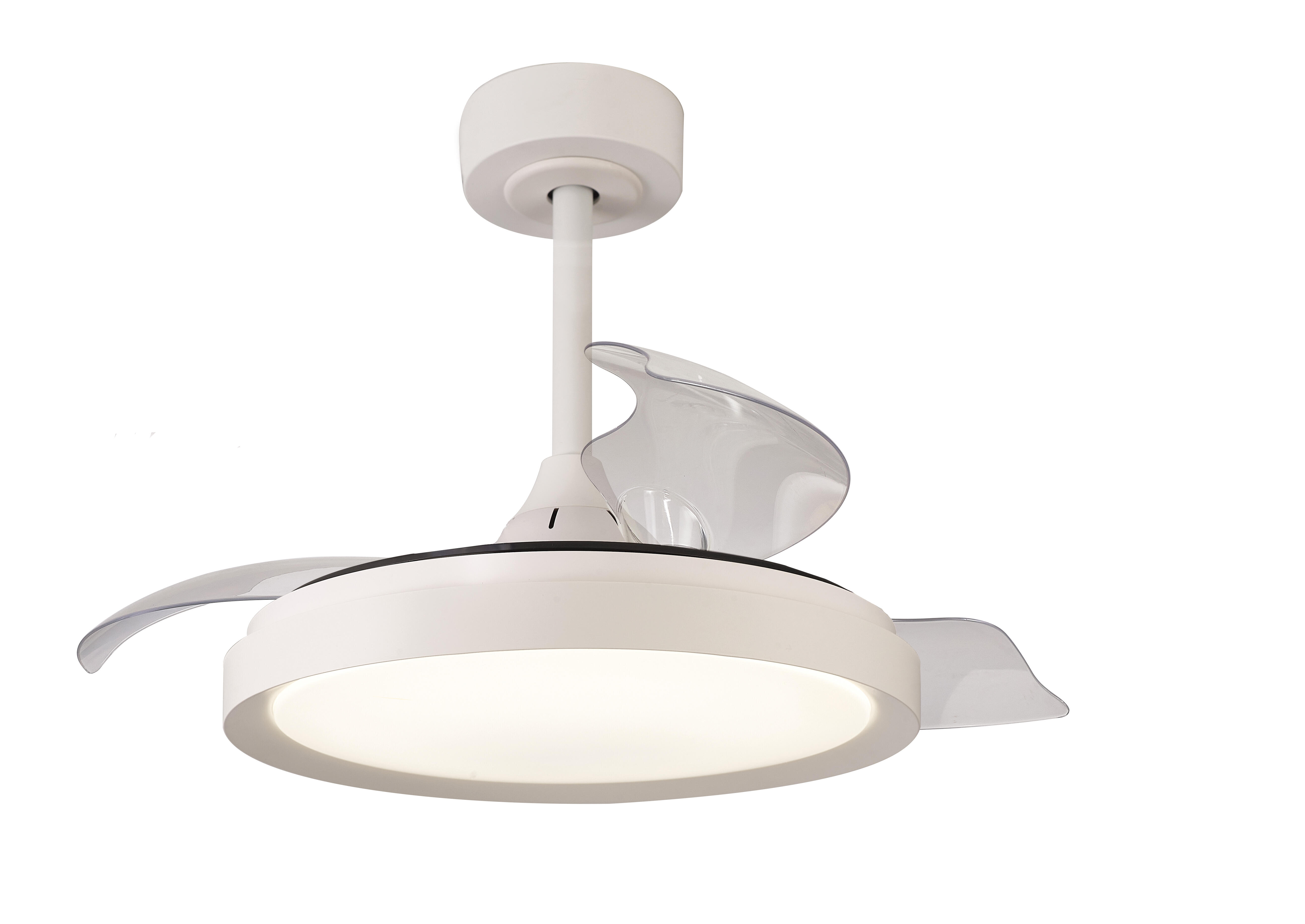 Ventilatore Da Soffitto Con Pale Retrattili Con Luce Inclusa Mistral