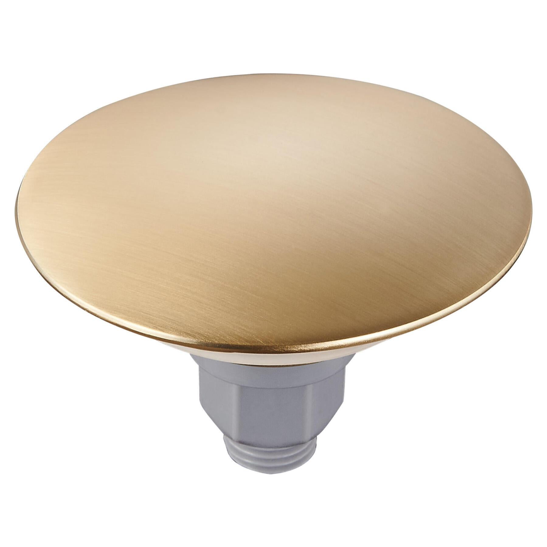 Tappo Pop-up Per Lavello In Ottone E Plastica, Diametro 38 Mm, Regolabile Da 55 A 72 Mm, Argento