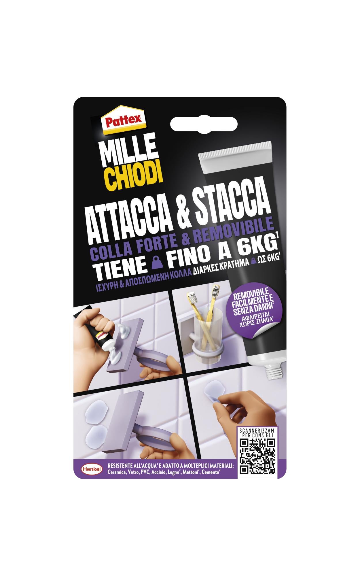 Pattex PL300 - Confezione Da 6 Cartucce Di Colla Di Montaggio Extra Forte, Beige, 410g Cadauna