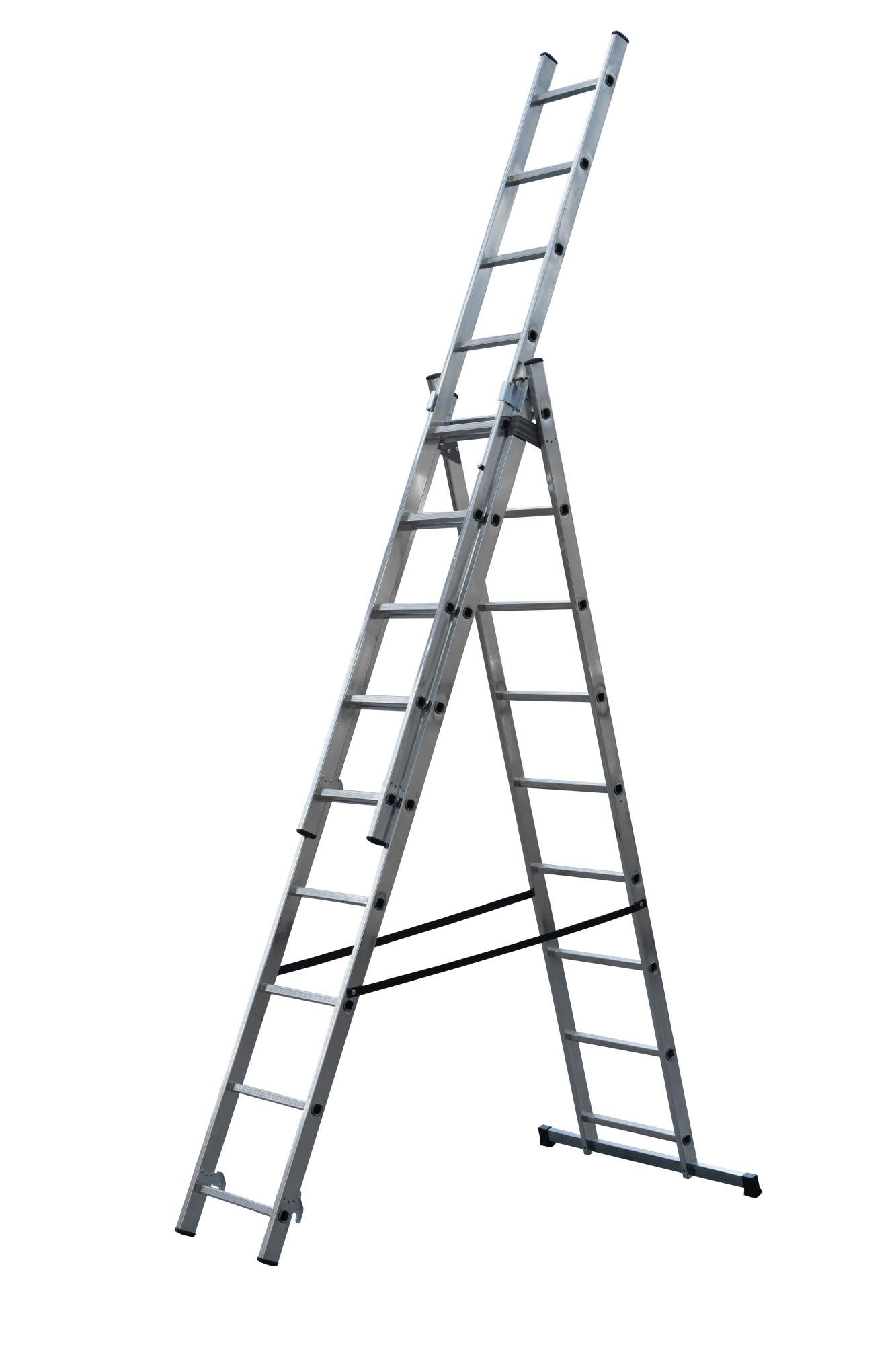 Piattaforma Di Lavoro In Acciaio Per Scale Drabest – 2 Pezzi 1380x285 Mm, Trasformabile In Ponteggio, Antiscivolo, Per Scala 4x3 Universale