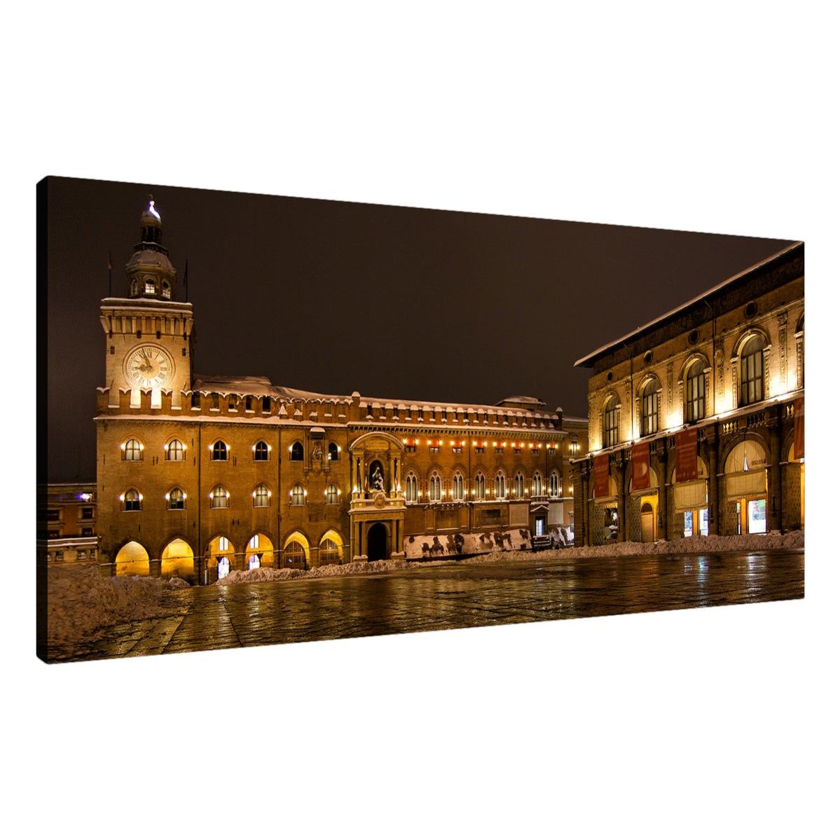 Poster Su Tela Bologna Bianco E Nero – Decoro 20x30 Cm Per Camera, Ufficio O Regalo, Stampa Impermeabile