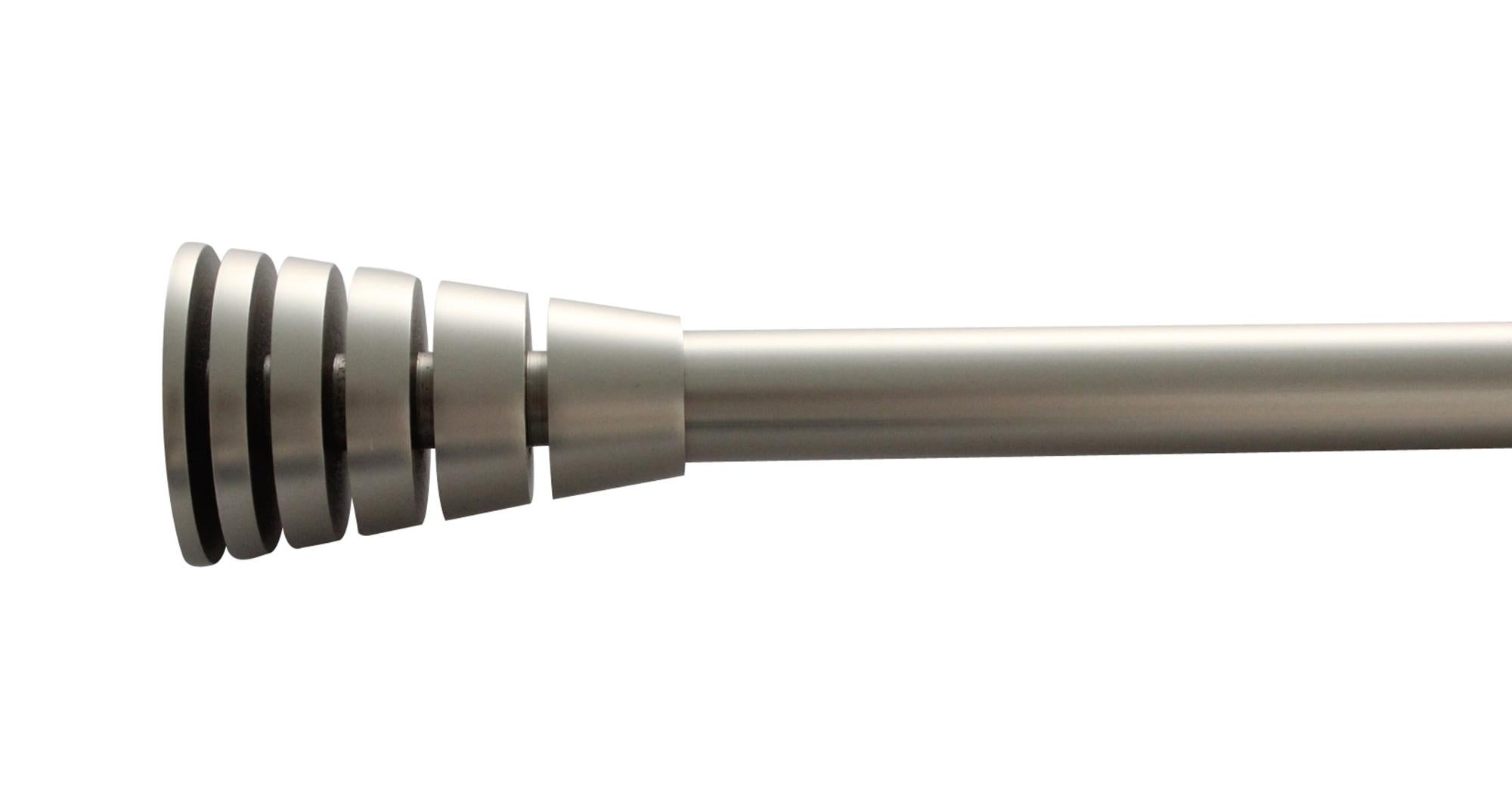 Kit Bastone Per Tende 25mm In Metallo - Montaggio A Soffitto 240cm - Foto 12