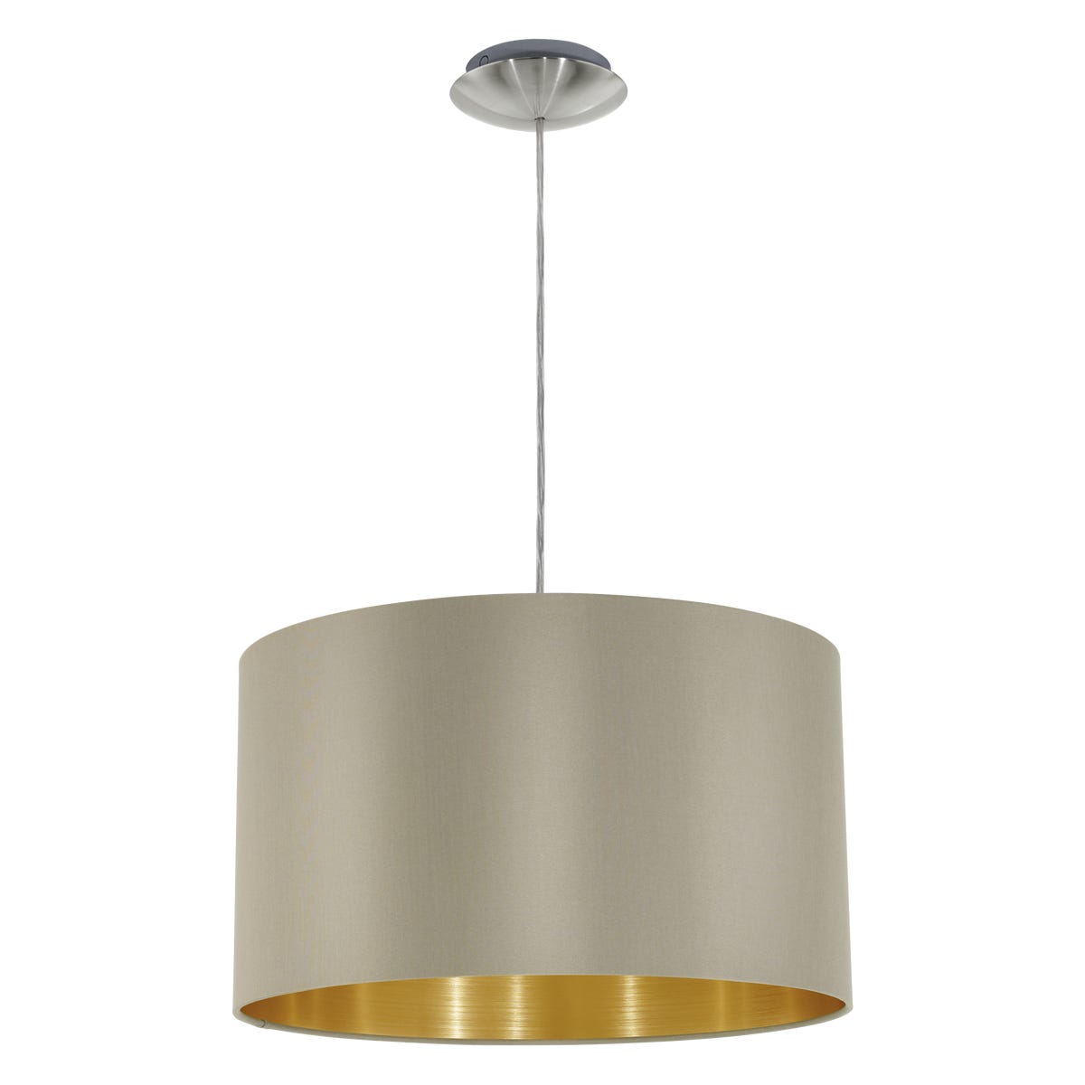 Lampa wisząca Maserlo taupe E27 Eglo