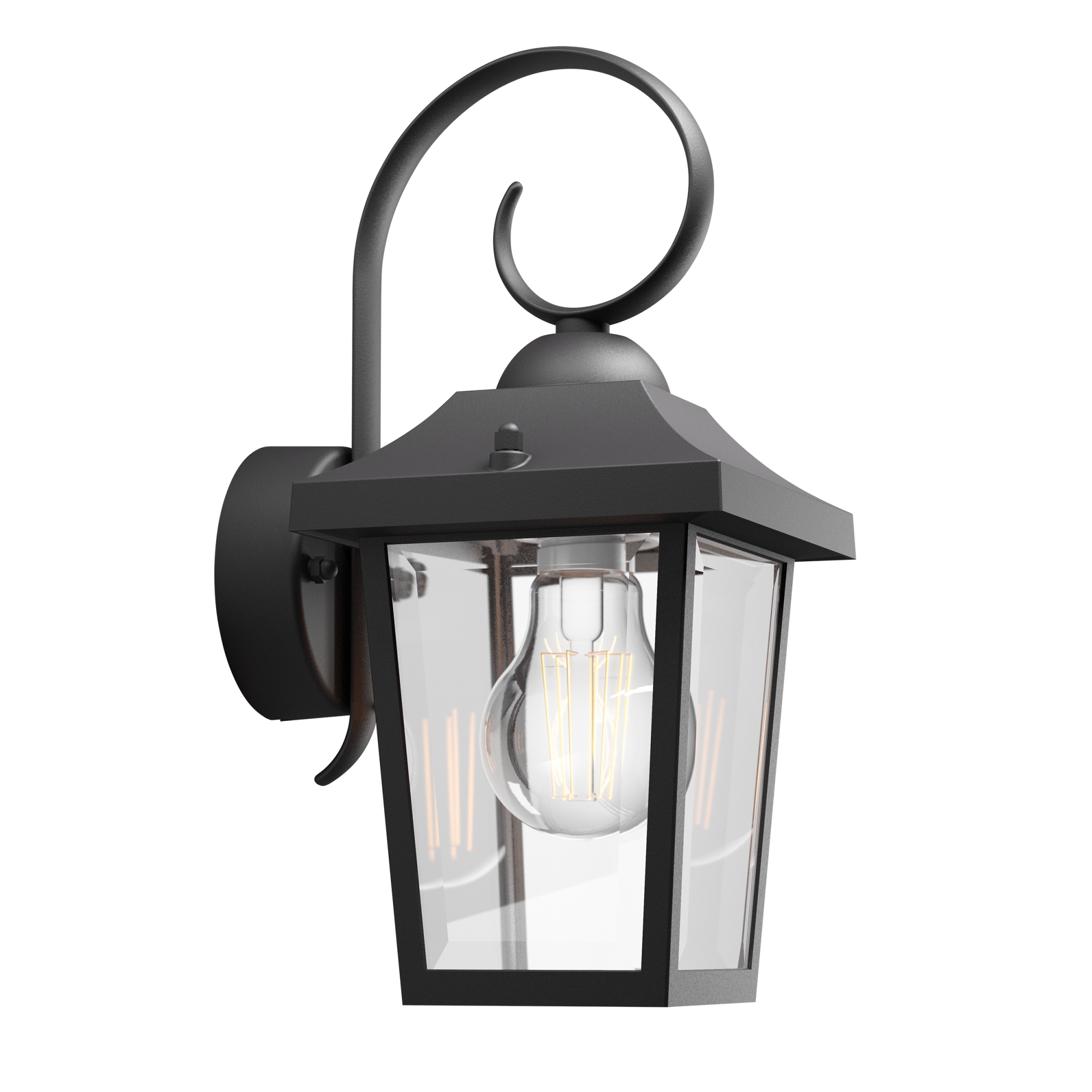 Kinkiet zewnętrzny BUZZARD IP44 czarny E27 PHILIPS