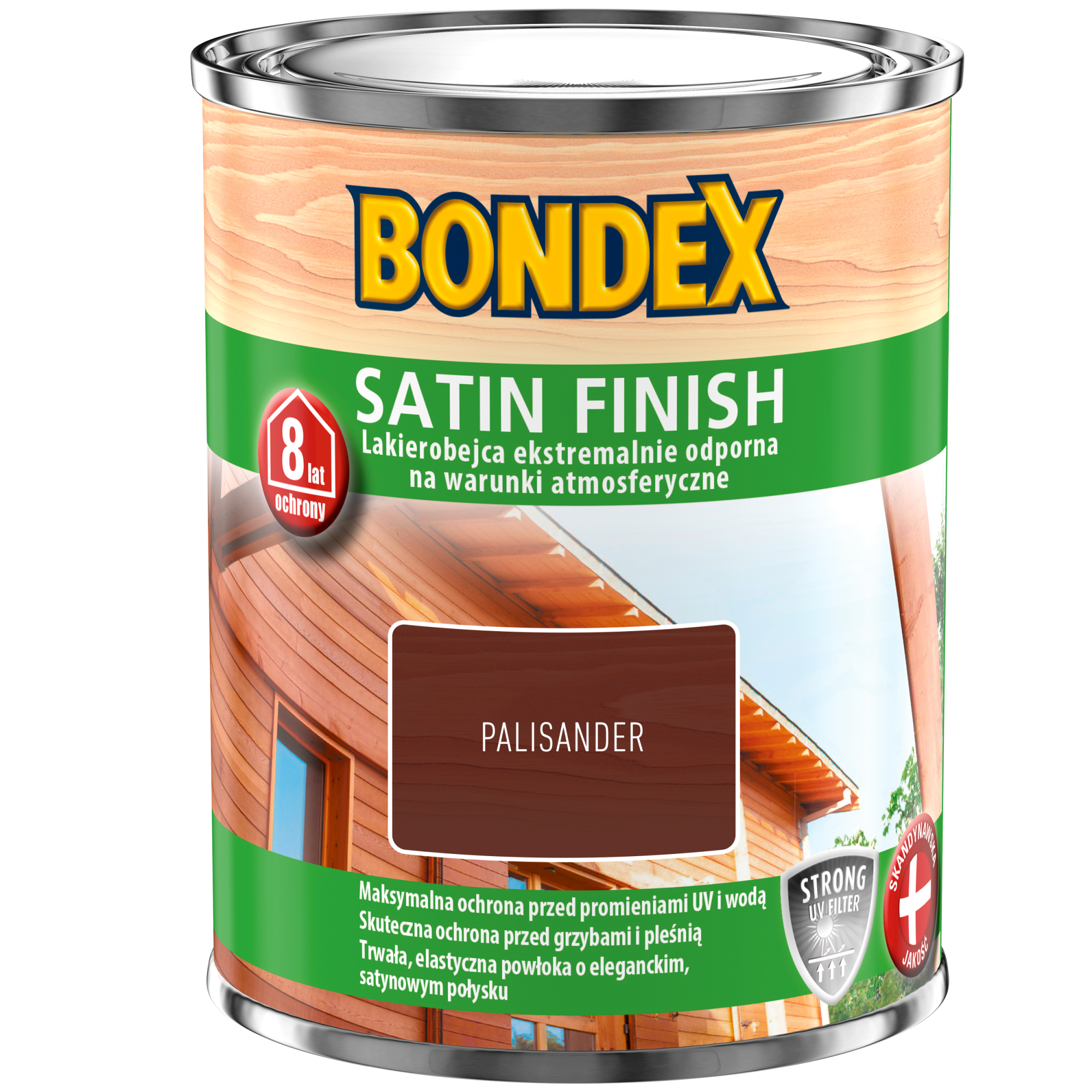 Lakierobejca do drewna SATIN FINISH 0.75 l Teak BONDEX - Leroy Merlin