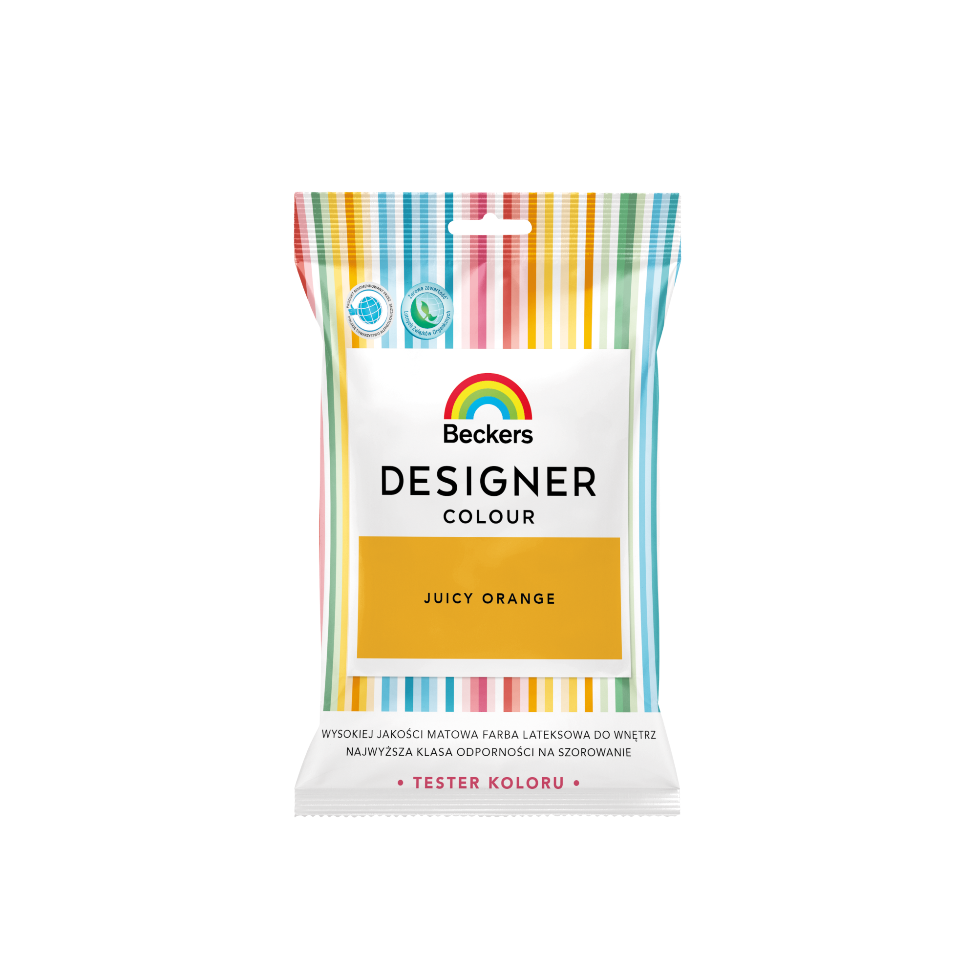 Tester farby Beckers Designer Colour Juicy orange 50 ml Leroy Merlin